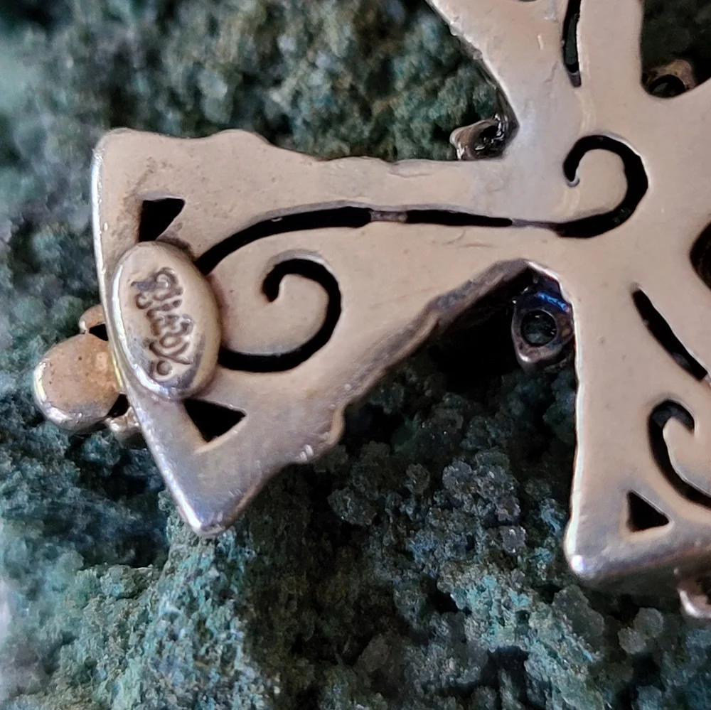 Barbara Bixby sterling silver and 18k gold cross pendant - Picture 5 of 6